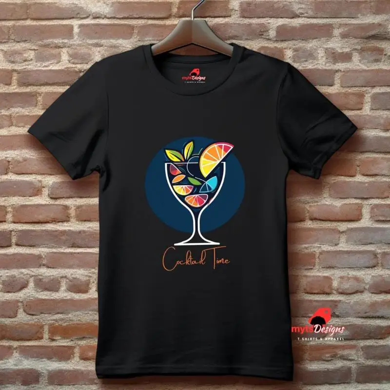 

Cocktail Party T Shirt Simplistic Design for Parties dress