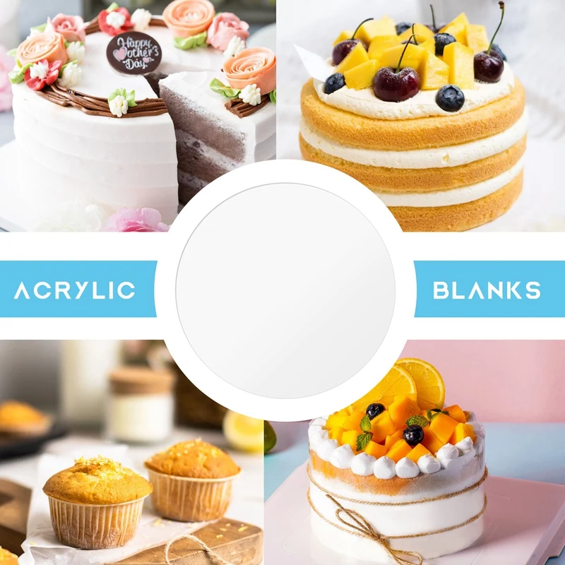 18 Pcs Clear Acrylic Disc 4 Inch Circle Acrylic Sheet Thick Circle Acrylic Rounds Blanks Acrylic Panel For DIY Crafts image 5