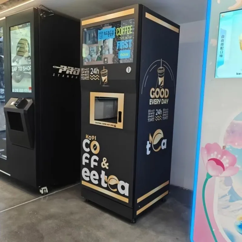 Touch Screen Commercial Coffee Vending Machine Automatic Hot Drinks Maker for Office Building Retail Store and Business Center