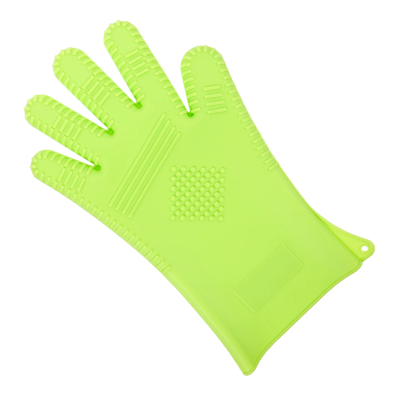 

Silicone Gloves Resistant Silicone Gloves For Cooking 216 Large Green Left Hand Oven Grilling Hair Styling Insulated Thickened