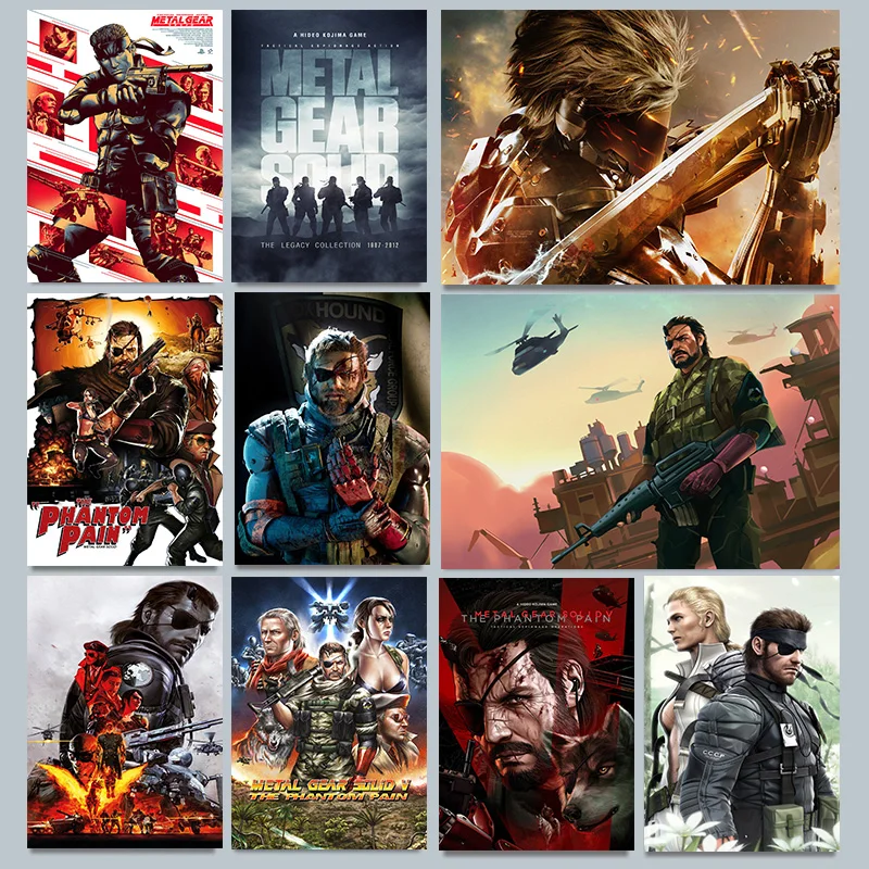 Metal Gear Solid Retro Game Rising Revengeance Series Poster Print Wall Art Pictures Canvas Painting Living Room Home Decor Gift