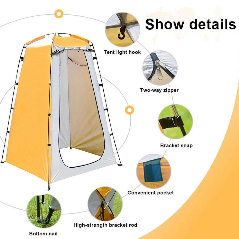 2-3Person Outdoor Folding Tent Instant Pop Up Tent Portable Automatic Waterproof Camping Tent with Canopy for Hiking Picnic New