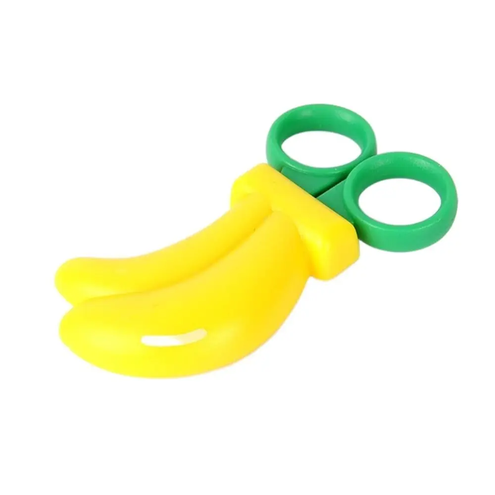 4Pcs Magnetic Cartoon Fruit Scissors Children's Banana Safe Mini Scissor Refrigerator Sticker Carrot Shape