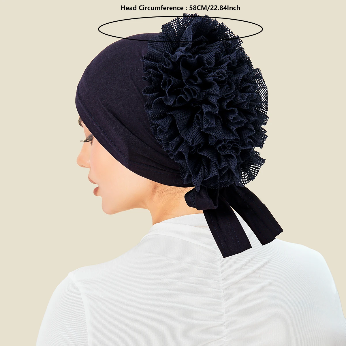 2026 nueva moda musulmana Hijab bufanda suave turbante elástico capó Tie Back Volumizer Underscarf diadema envoltura india Headwrap