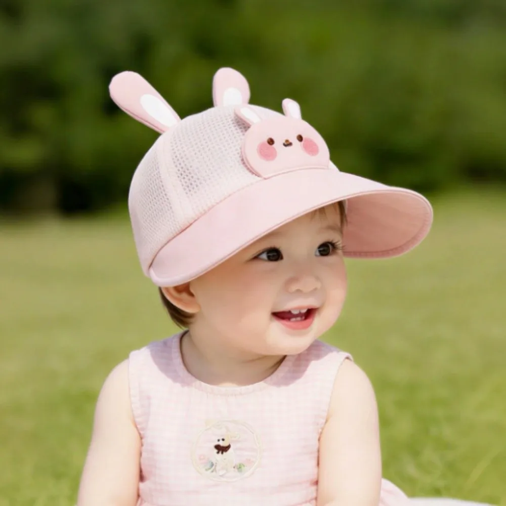 

Adjustable Cartoon Frog Bucket Hat Sun Protection Foldable Mesh Breathable Baby Hat Korean Style Lightweight