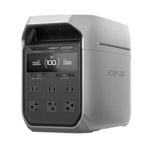 สถานีพลังงานสำรองแบบพกพา Original New 2025 EcoFlows DELTA Pro 3 พร้อมเอาต์พุต 120V/240V สูงสุด 6000W รับประกัน 3 ปี เชื่อมต่อผ่าน USB