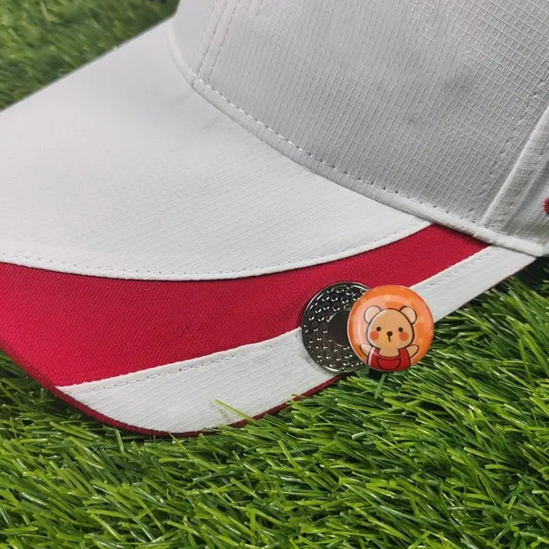 Y51d drôle golf ball marker hat clip golf hat clip golf chapeau clip magnétique ball marker