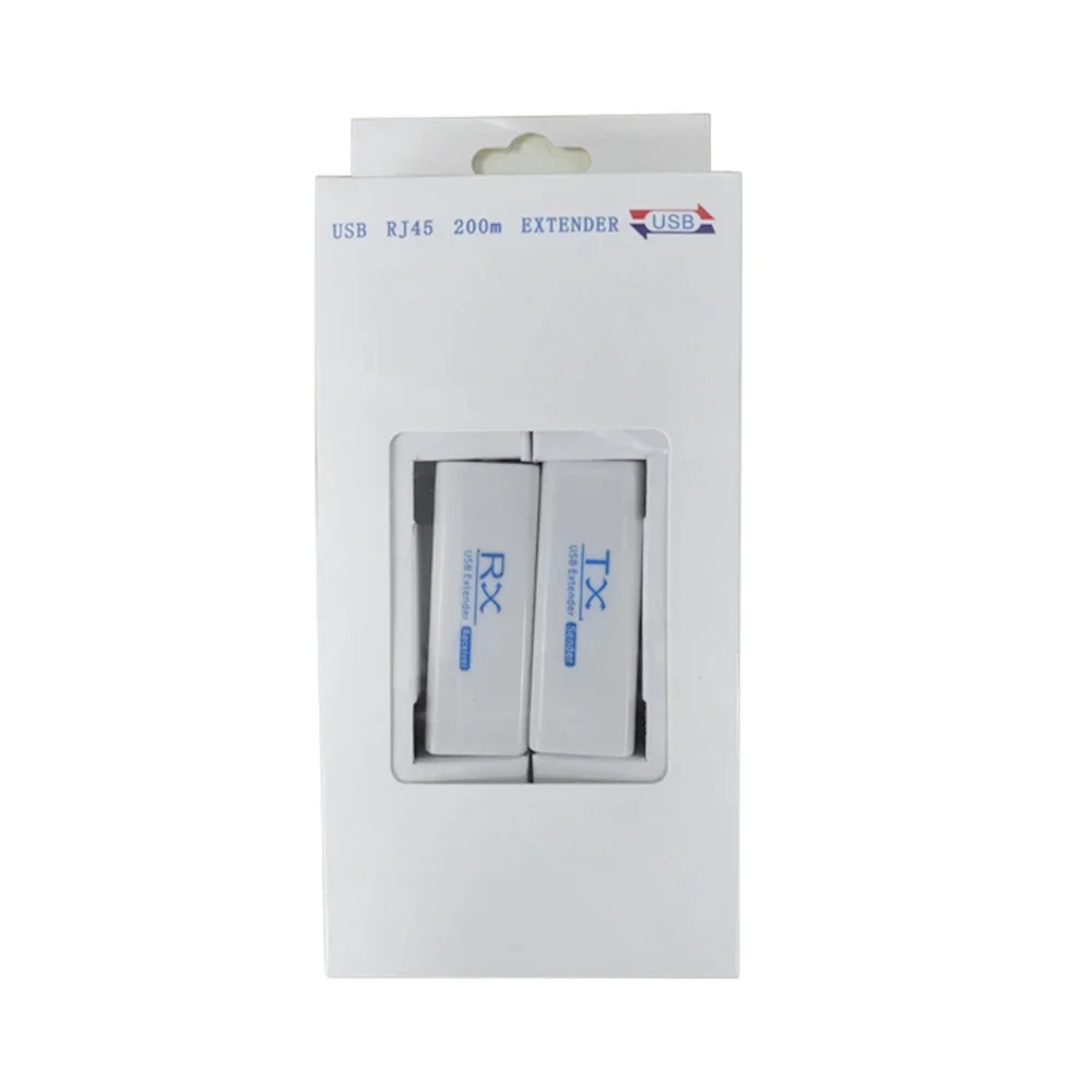 موسع USB عبر كابل إيثرنت RJ45 ، محول USB 2.0 ، محول تمديد ، مرسل TX RX ، جهاز استقبال ، CAT5E ، CAT6 ، Cat5e ، 6 ، 200 متر