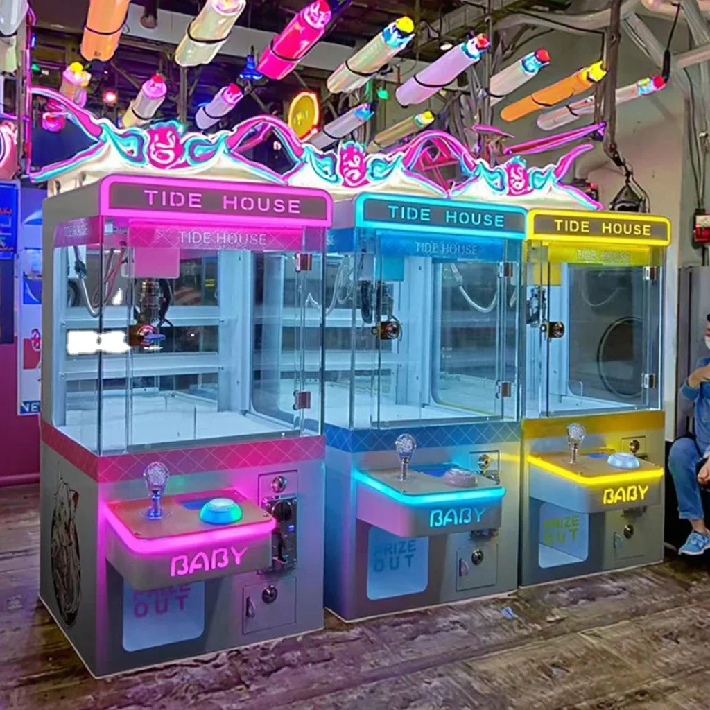 Mini Desktop Claw Crane Arcade Vending Machine Coin-Operated Toys 1-Year Warranty English Metal Manufacturer Direct Sale