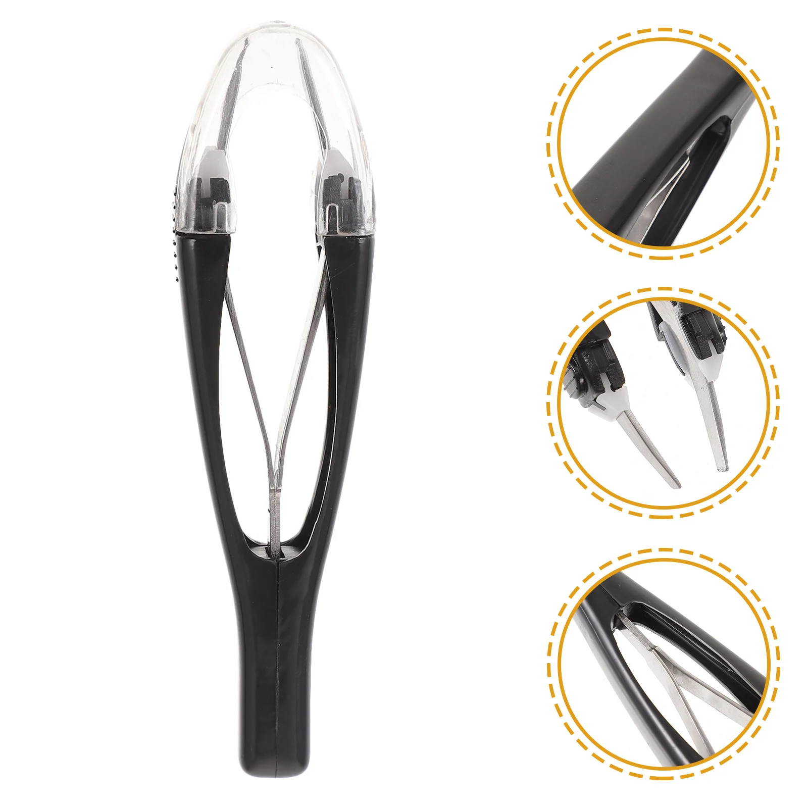 Eyebrow Tweezers Professional Precision Removal Set with Automatic Retractable Design Makeup Tool for Facial Grooming