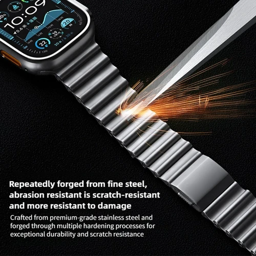 Imagen 2 del producto Correa magnética oceánica para Apple Watch Ultra 2 3 Band 49mm 9 8 7 45mm 44mm pulsera de acero inoxidable IWatch S10 S11 46mm