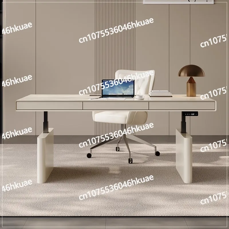 

Современный и простой электрический подъемный стол кремового цвета, добавляющий прикосновение света, роскоши в вашей гостиной