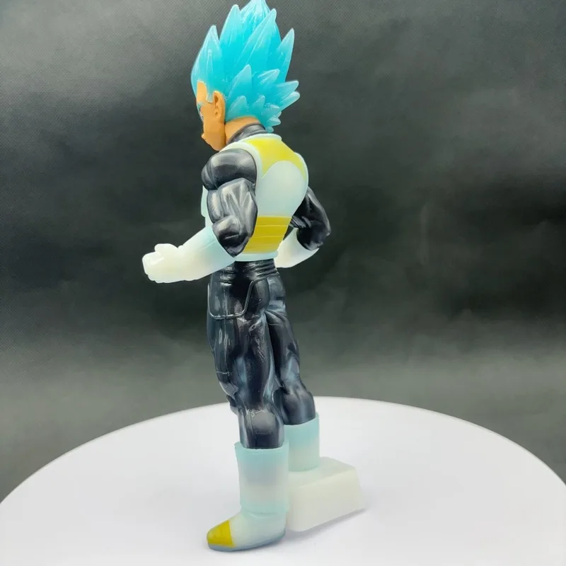 21.5cm Dragon Ball Super Saiyan Beijita Action Figure Handmade Blue Hair Sun Wukong Model Ornament Anime Collectible for Fans