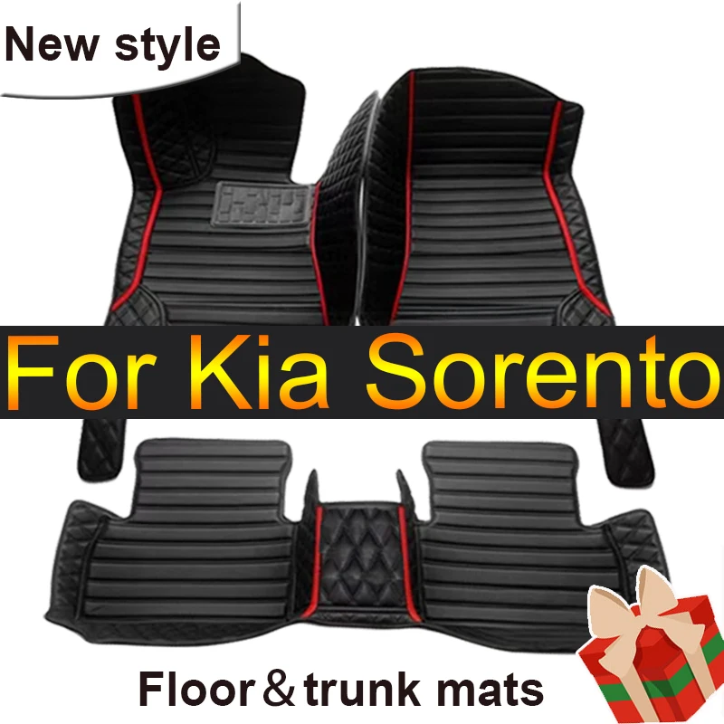 

Автомобильные коврики для Kia Sorento XM 2010 ~ 2013, 7-местный водонепроницаемый защитный коврик Alfombrillas Coche, автомобильный коврик для багажника, автомобильные аксессуары