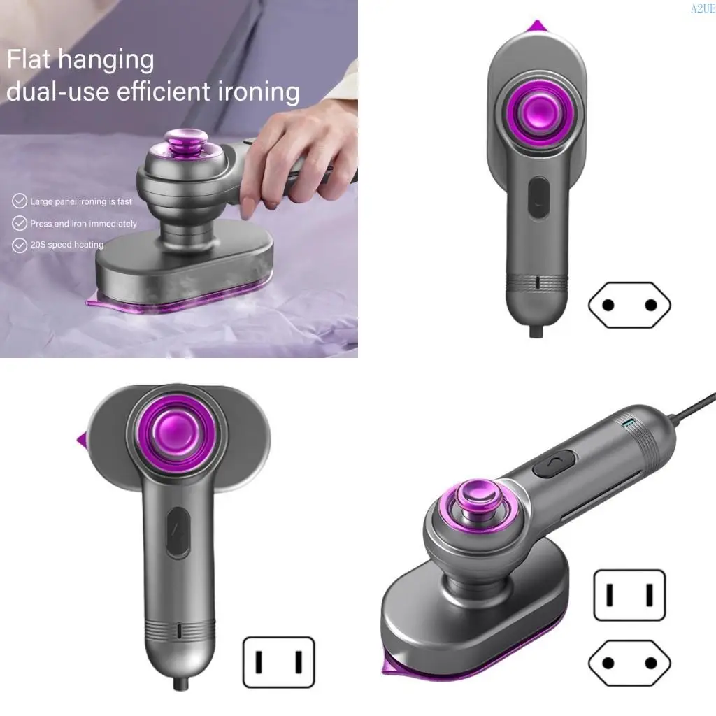 

A2UE Steam Iron Portable Iround Irough 90 ° Вращающийся ручной паровой железо быстрое нагревание