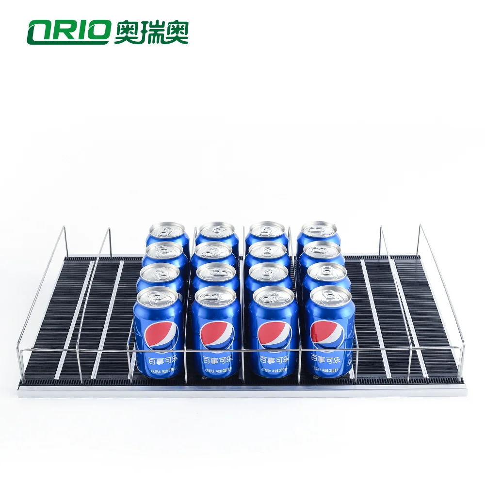 Supermarket Shelf Roller Feed Track Refrigeration Equipment Cooler Beverages Glides Convenience Store Gravity Roller Shelf