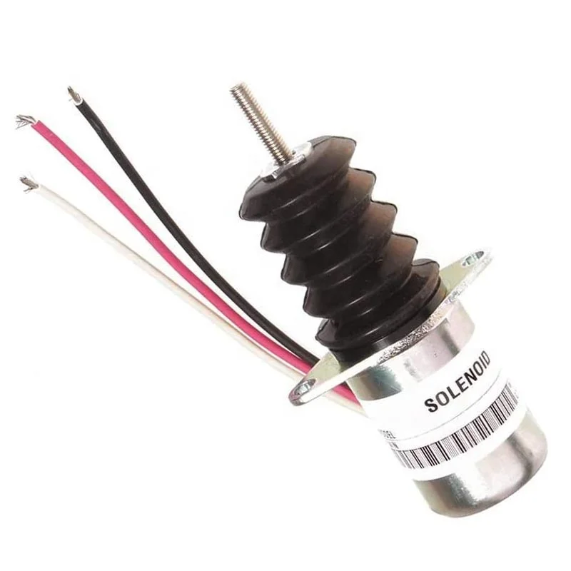 Replacement AM124377 AM124382 AM124380 12V Fuel Shutoff Solenoid fits for John Deere 3375 375 675 655 Tractor Parts