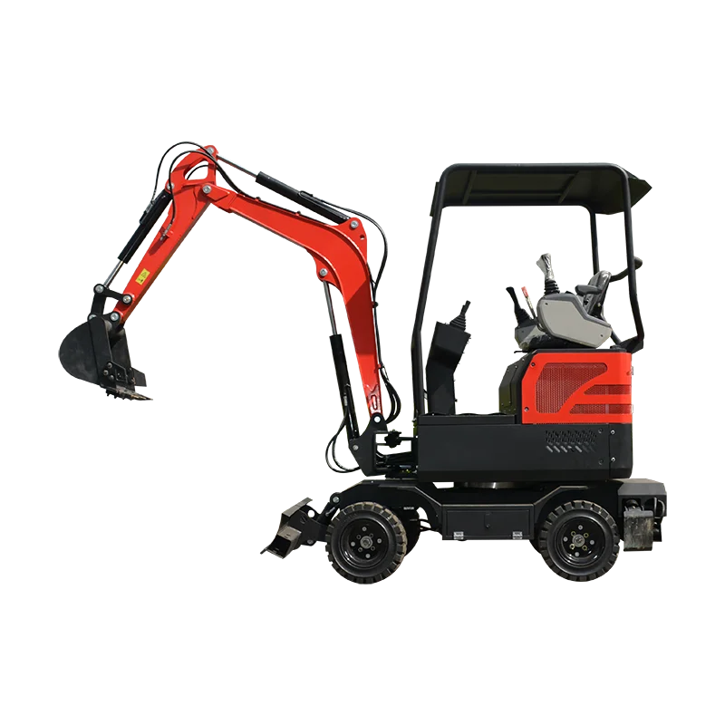 CE Approved Excavator 2 ton Wheeled Small Excavator 2000kg Mini Digger Earth Moving Wheeled Digger Minibagger