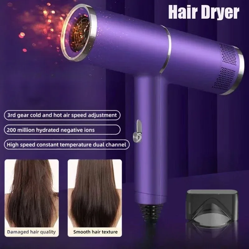 

New Professional Hair Dryer Home Negative Ionic Blower High-speed Electricturbine Drier Constant Temperature Quickdrying Hair