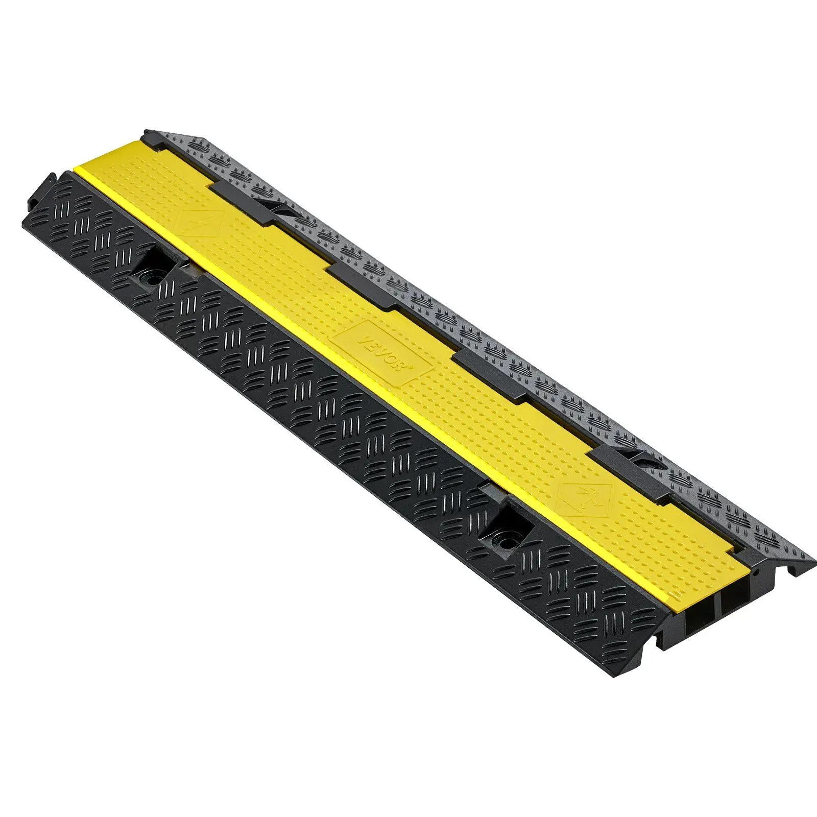 1 paquete de 2 canales protectores de cables rampa cubierta de Cable resistente protector rampa de Cable entrada velocidad de tráfico golpes 22000 lbs/eje