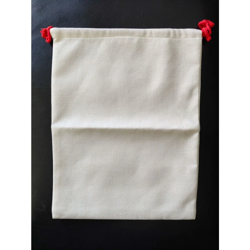 승화 인쇄용 블랭크 캔버스 크리스마스 선물 가방 44 * 33cm 대용량 디자인 크리스마스 캔디 포장 핸드백