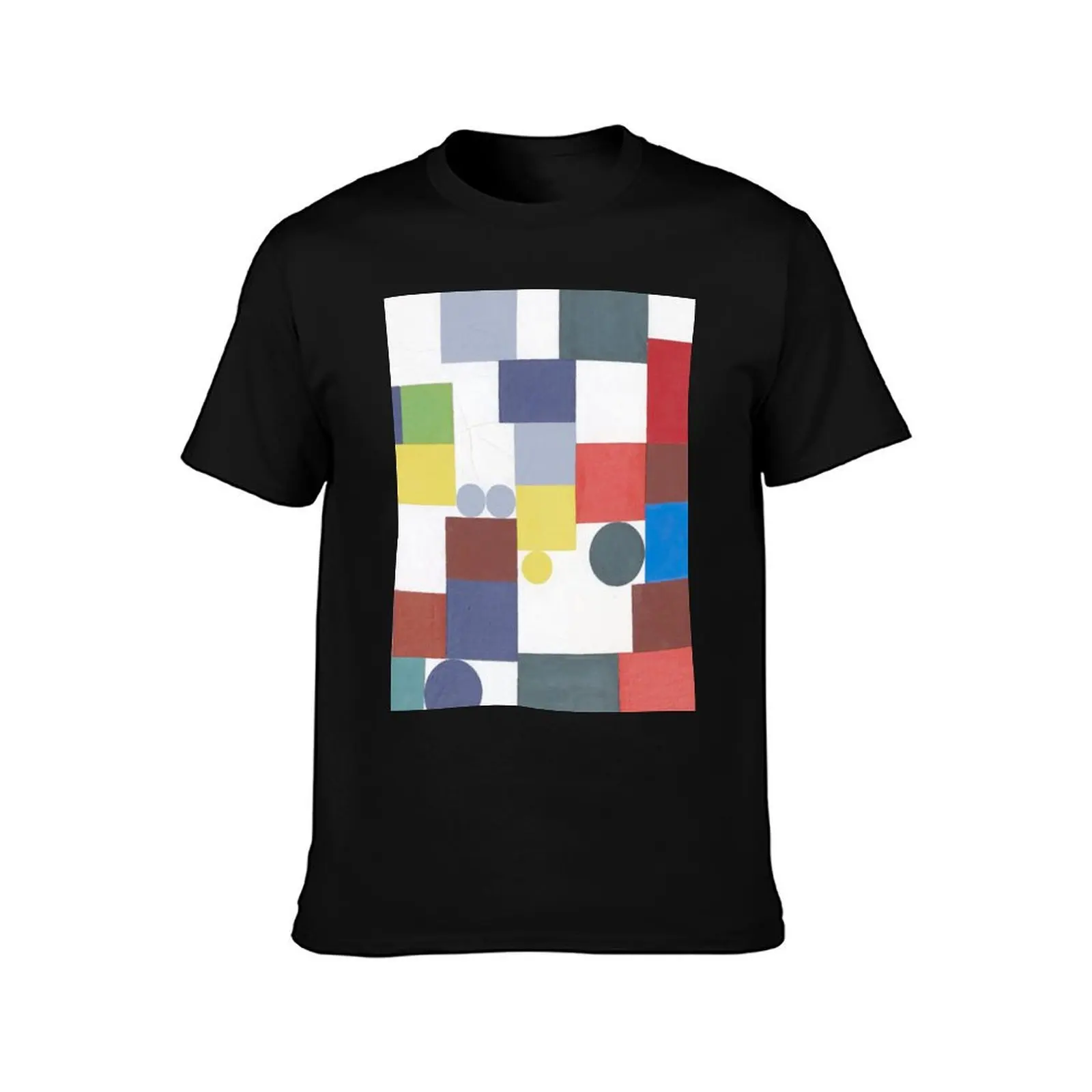 Composition with Tetragons, Rectangles and Circles Congruent - Taeuber-Arp T-Shirt Summer Fashion Casual Tee Shirt T-Shirt