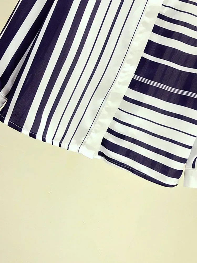 Wiosna jesień damska koszula w paski Office Lady damska koszula wypoczynkowa z długim rękawem moda cienki top damskie bluzki GD236