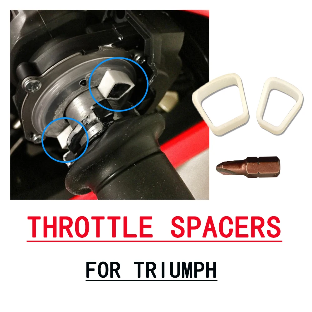 

Thruxton Street Street Triple Tiger Rocket 3 Scrambler 1200 Throttle Spacer Kits Use for Triumph Throttle Spacers Speed Triple