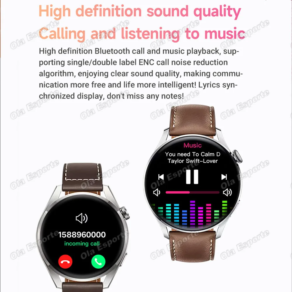 NEW  Watch 4 Fashion Smart Watch HD Screen Custom Dial Wireless Charging Men BT Call Women Sport Smartwatch For IOS Android 2026