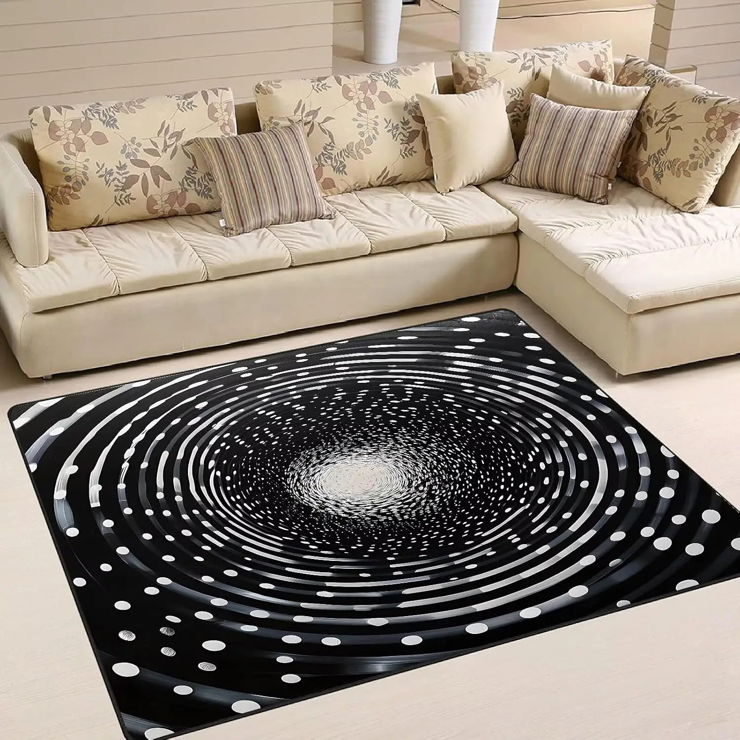 Large Rug for Living Room 3D Optical Illusion Checkerboard Carpet Printed Rugs Entry Door Mats Bedroom Mat Home Decoration 거실카페트