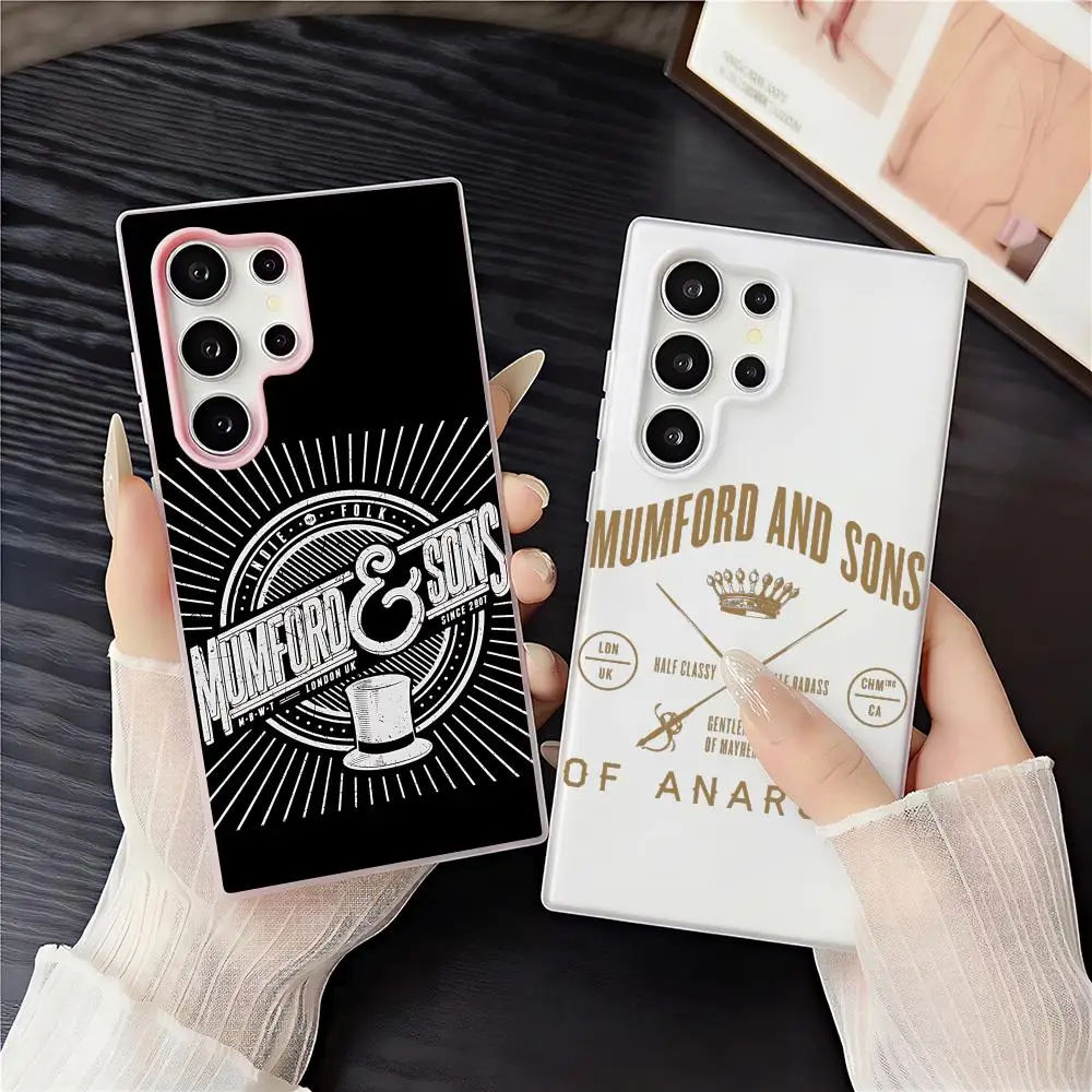 Folk M-Mumford & SonsS Phone Case 2-in-1 Detachable Clear Case with Card & Photo Slot for Samsung S22-S26