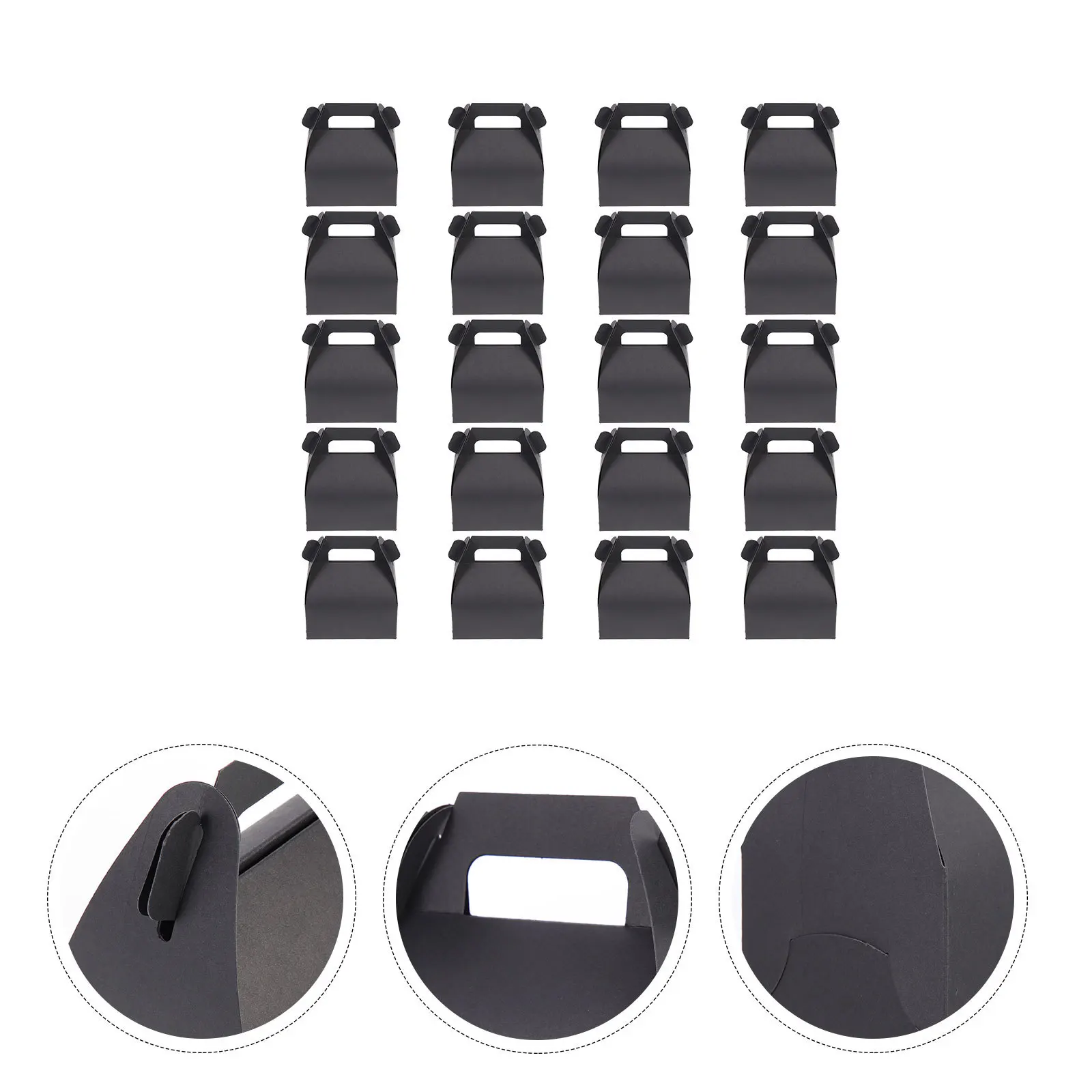 

20Pcs Disposable Kraft Paper Boxes for Food Storage Salad Sandwiches Party Favors Gift Packaging Treats Favor Boxes