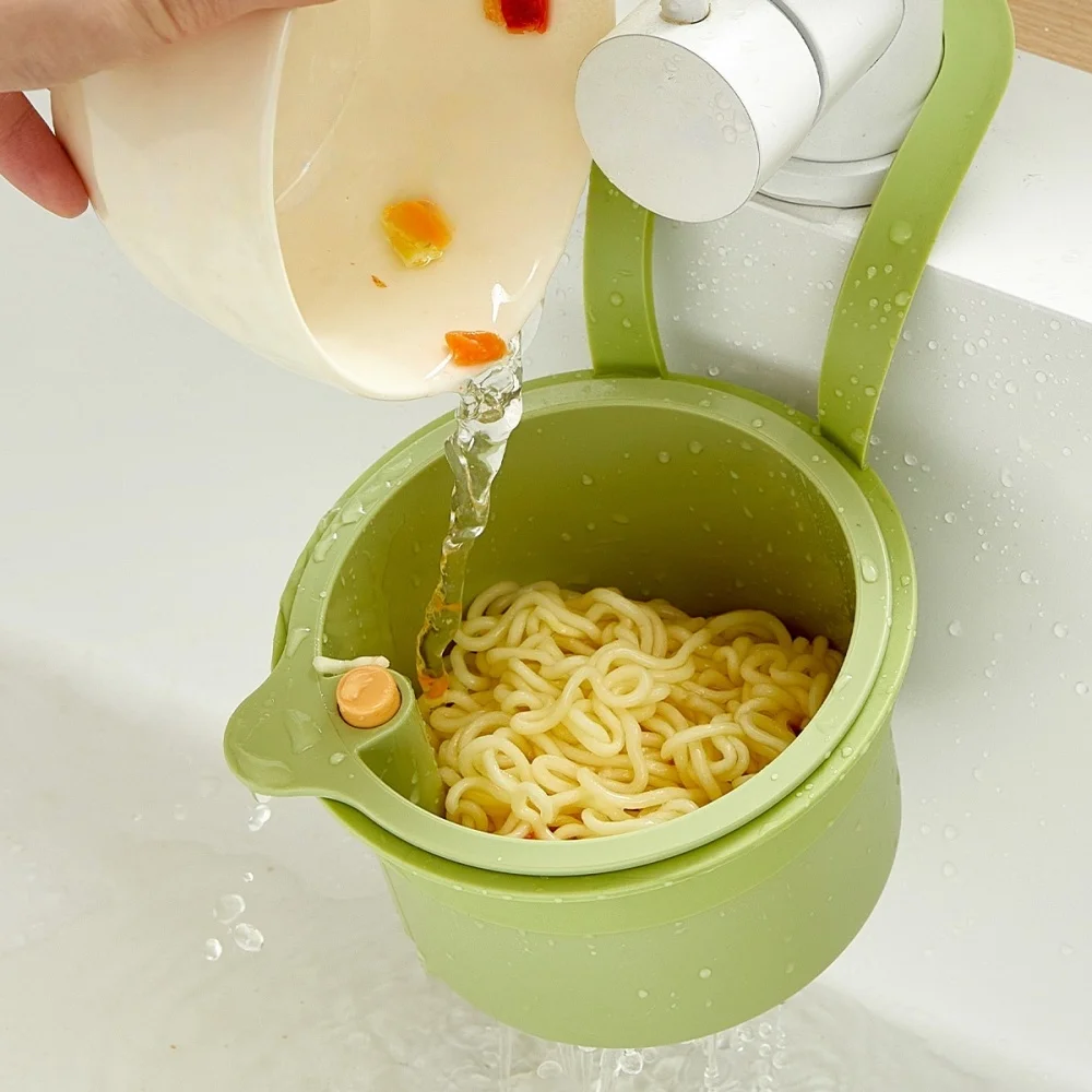 

Creative Sink Hanging Strainer Basket Openable Bottom Cover Detachable Multifunctional Quickly Drain Kitchen Garbage Filter