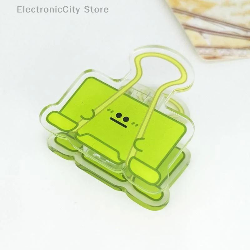 5/10PCS Set di supporti per appunti con clip a molla in acrilico per documenti di prova Documenti per l'organizzazione dell'ufficio scolastico Decorazione da scrivania di cancelleria