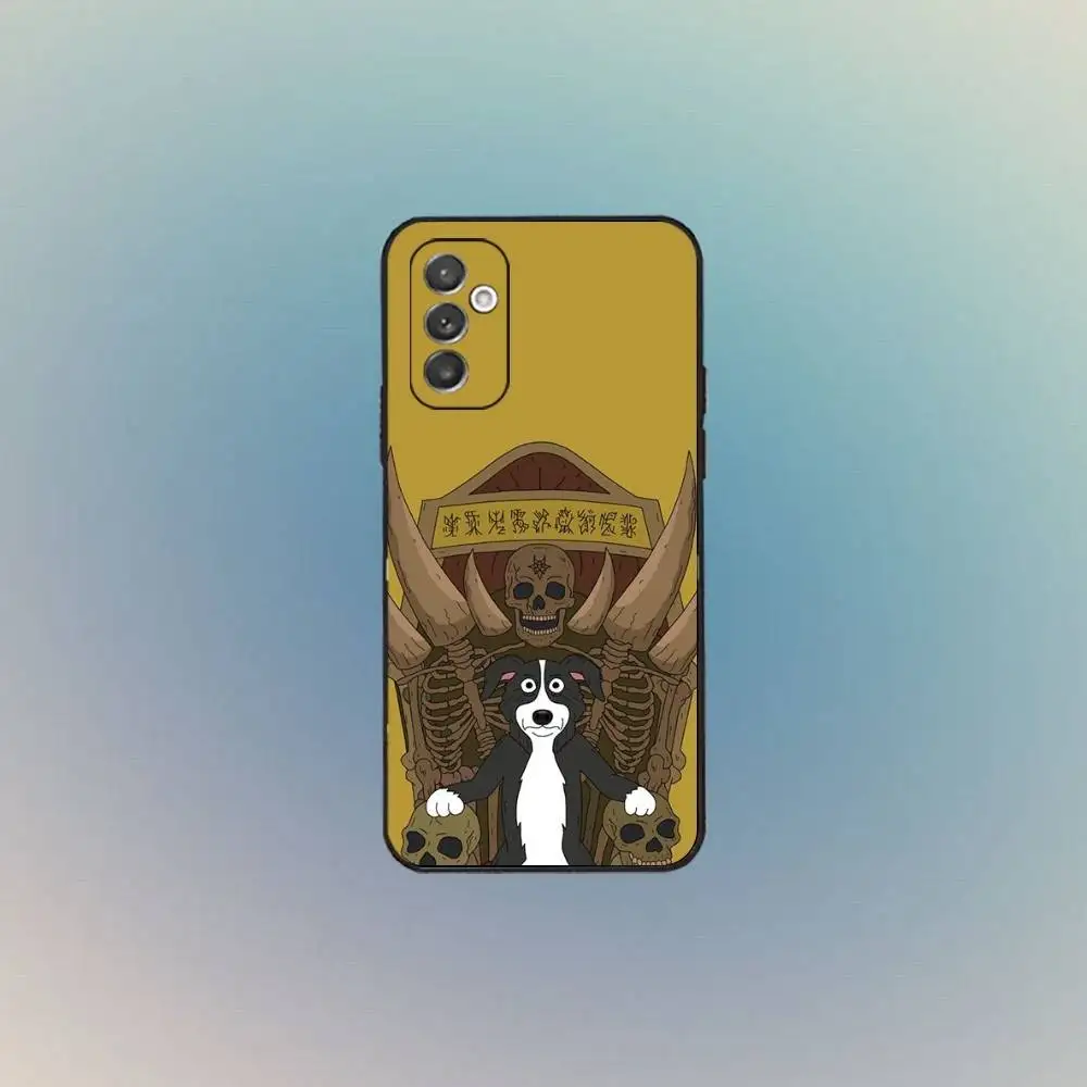 حافظة هاتف كارتون Mr P-Pickles لهاتف سامسونج S 25,24,23,22,30,21,10,9,Ultra,Plus,Lite,FE,4,5G حافظة ناعمة سوداء