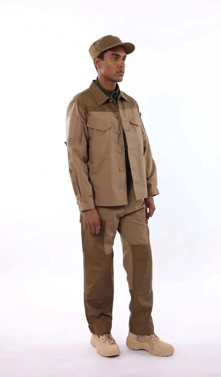 

Khaki Combo Field Shirt Tactical Pants Combat Shirt With Hat