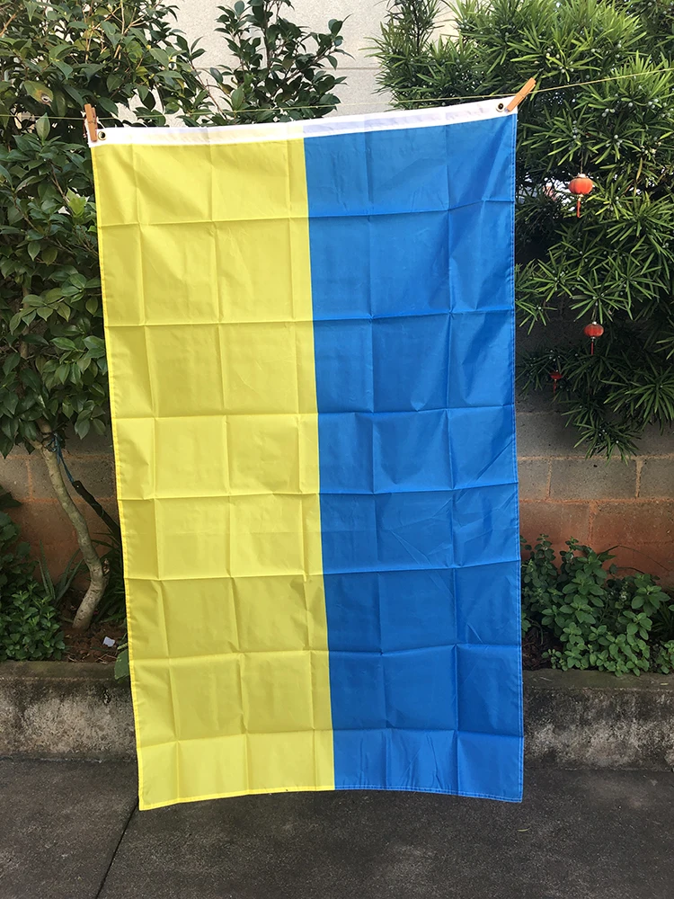 Z-ONE FLAG NEW Ukraine National flag 90X150cm Hanging Polyester Blue Yellow UA UKR Ukrainian National Flags For Decoration