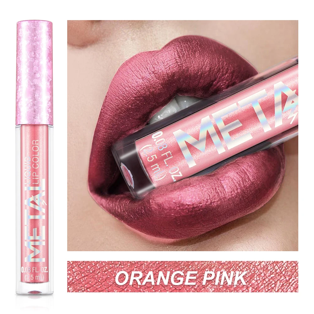 Matte Liquid Lip Gloss Pearl Shimmer Long Lasting Transfer Resistant Lightweight Dry Down Formula Textured Finish Water-Resistan