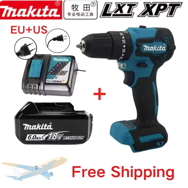 

Original Makita DDF487 Cordless Driver Drill Brushless. Electric. Impact Screwdriver Rechargeable Power Tool 18V With battery