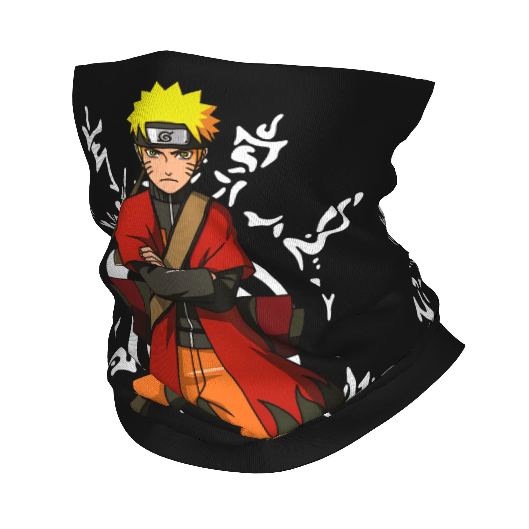 Custom N-Narutoes Uzumakis Narutos Neck Gaiter Women Men UV Protection Winter Action Combat Manga Film Bandana Scarf for Ski