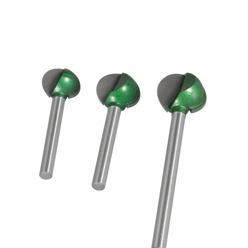 Imagem -04 - Shank Ball Nose End Mill para Carpintaria Fresadora Cnc Bits Router para Madeira Raio Core Carboneto de Tungstênio mm mm