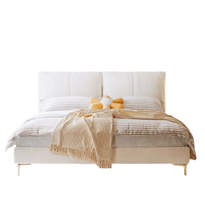 

Cream wind master bedroom wedding bed, Nordic light luxury 1.8M1.5m bed double bed