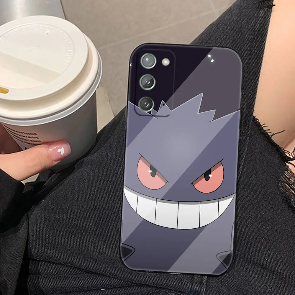 Чехол для телефона P-Pikachu P-Pokemon G-Gengar для Samsung Galaxy A02S A03S A04E A05S A10E A10S A50 A70 M53 NOTE 10 20