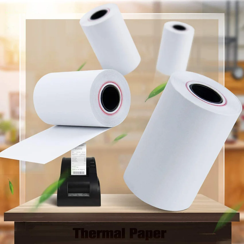 BPA-Free 10 Rolls 80x40mm High Quality 48g Thin Thermal Paper Roll 80mm Thermal Receipt Paper for Supermarket pos system