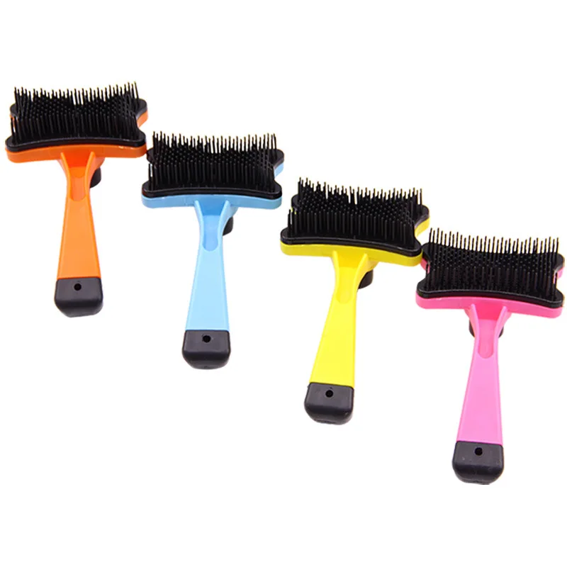 Small Cat and Dog Self-cleaning Retractable Beauty Brush