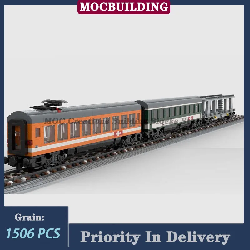 MOC City Transport Truck Old Wagons Model Building Block Assembly Passenger Transport Truck Collection Toy Gifts