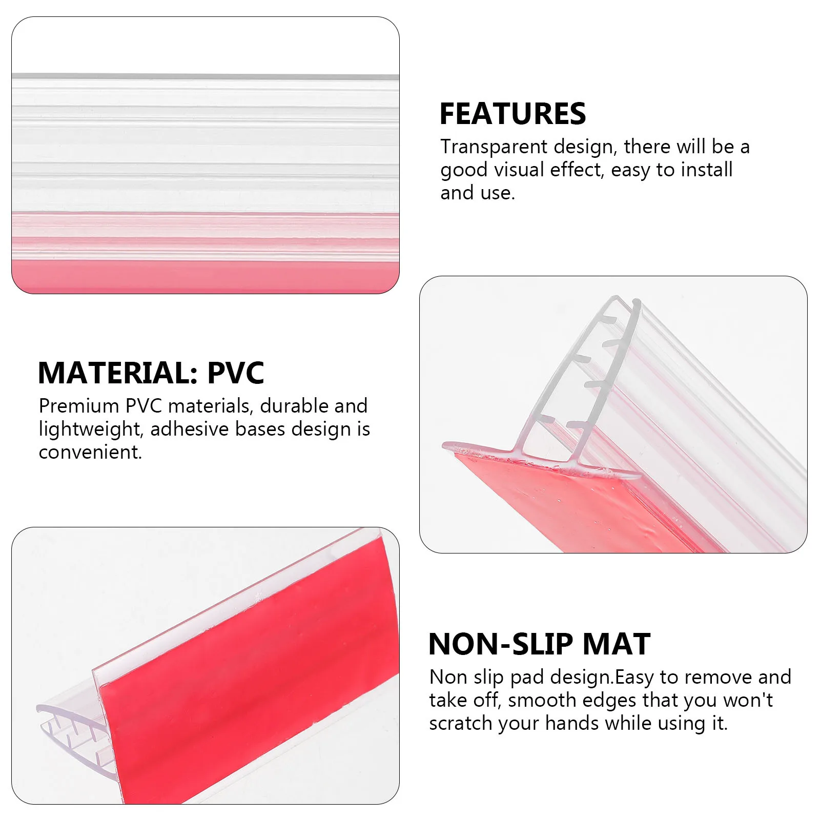 20 قطعة حامل الإعلان البلاستيكية حامل التسمية الشفافة لمتجر البيع بالتجزئة العطس الحرس كونترتوب تسجيل عرض الرف شارة السعر الرف #3