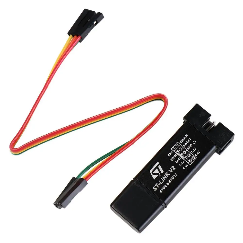 

ST LINK Stlink STM32 Симулятор ST-Link V2 STM8 STM32 Программирование случайных цветов с крышкой Программирование симулятора A41