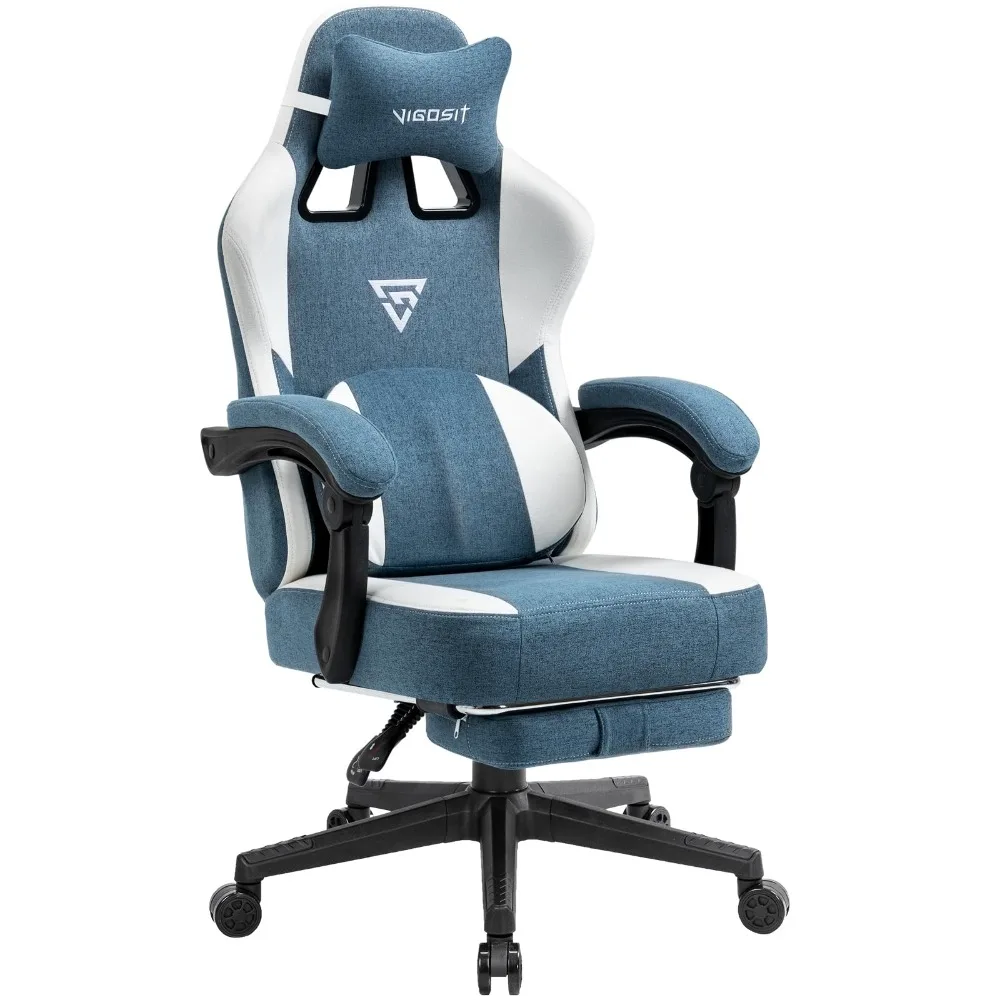 Gaming Chair with Pocket Spring Cushion, almofada de apoio lombar, Novo, 2023