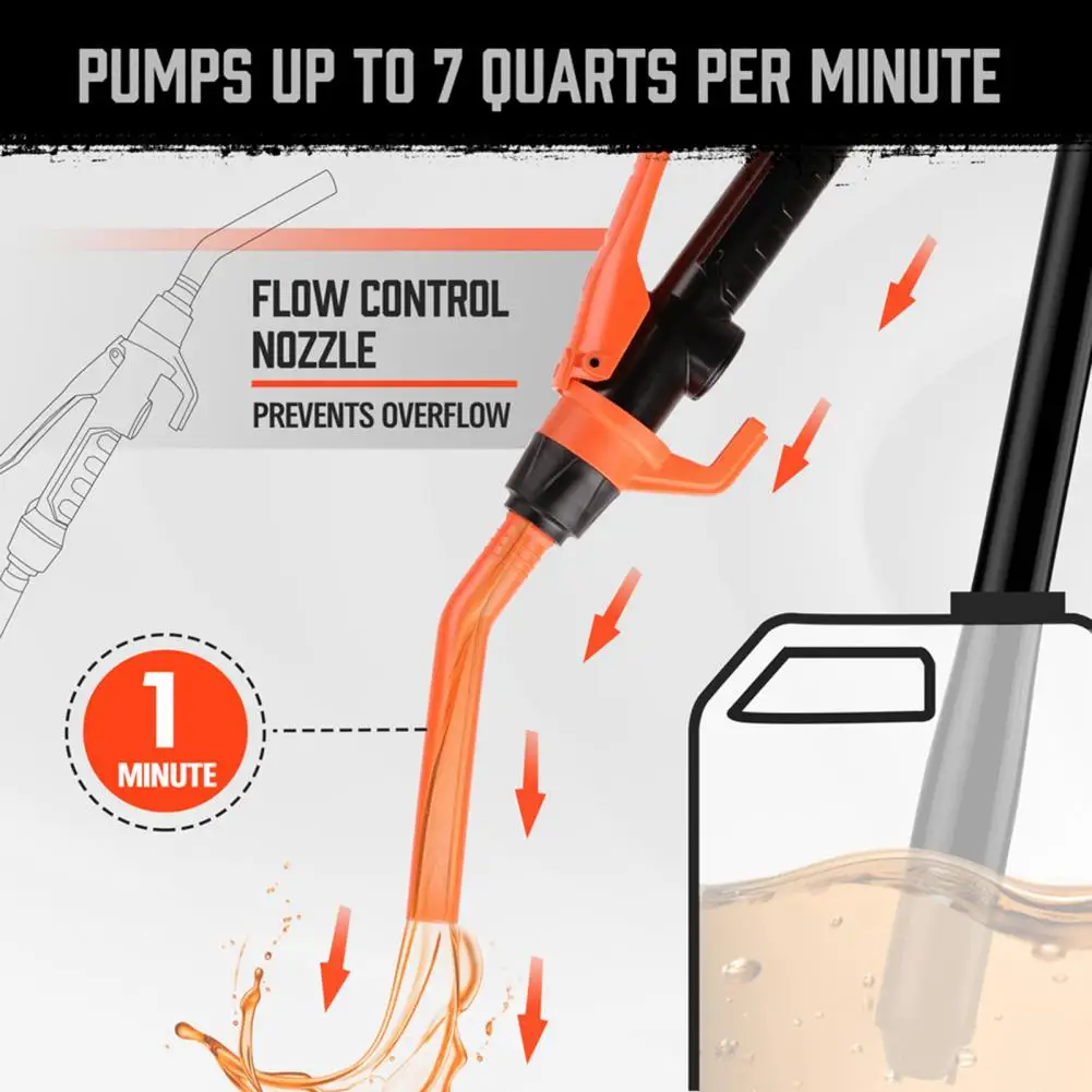 Przenośna pompa transferowa Elektryczna pompa syfonowa zasilana bateryjnie Potężna ręczna pompa transferowa oleju napędowego